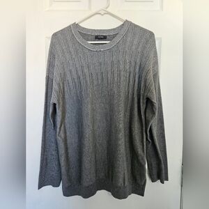 Alfani Charcoal Silvery Crewneck Sweater